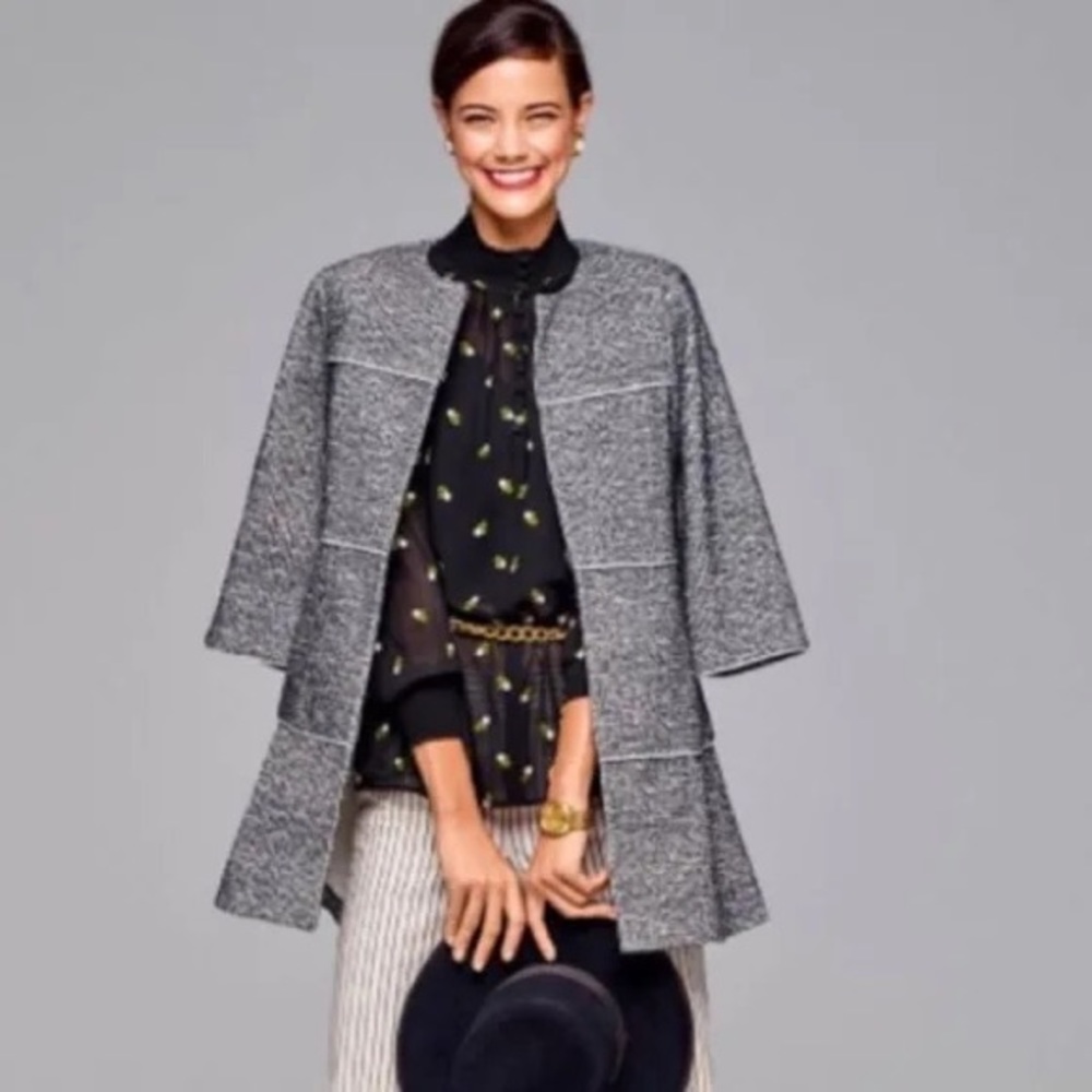 CAbi The Times Jacket Black White Women’s Sz XXS #5299 NWOT